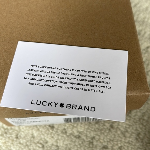 Lucky Brand NIB Emmie Leather Ballet Flats in Black Size 8.5 NEW - Picture 7 of 9